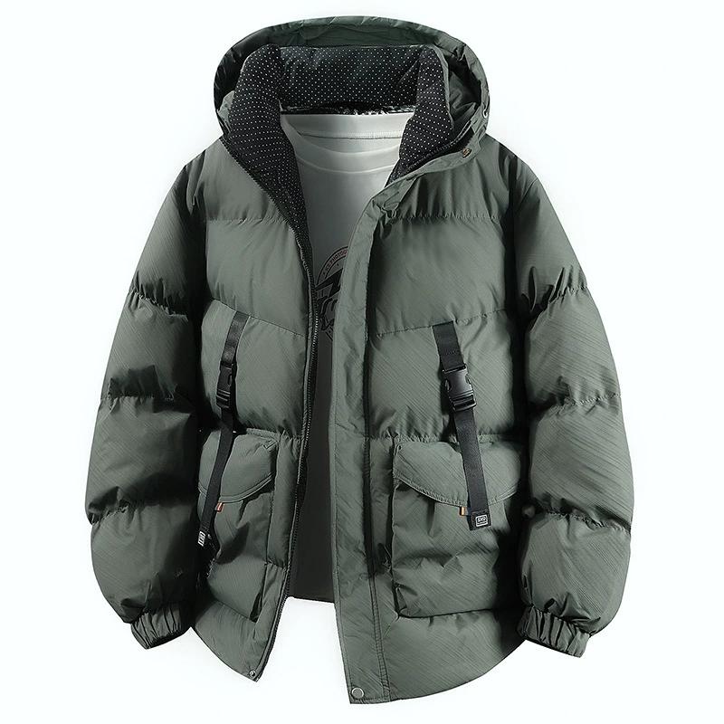 Graphene Warm Cotton Coat Men's Thick Cotton Coat Hooded Winter Cotton Jacket Plus Size Coat