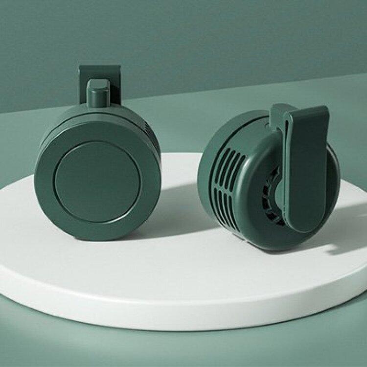 Portable Mini Desk Fan Bladeless Clip On Wearable Fan USB Rechargeable 360° Adjustable Quiet Personal Cooling Fan for Travel