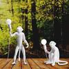 Industrial Style Monkey Lamp: Creative Hemp Rope Pendant for Restaurant, Kids' Room, or Store Display