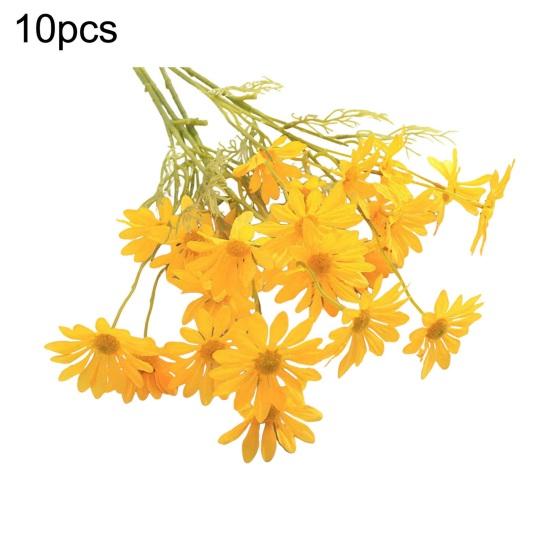Artificial Flower Bouquet 2 or 5 Stems 21 Inch Realistic Silk Flowers with Detachable Bendable Stems UV Resistant Fake Flower Home Wedding Decor