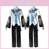 Hatsune Miku Vocaloid Clássico Pu Cosplay Camisa Masculina Gravata Calças Peruca Conjunto Para Festas Natal