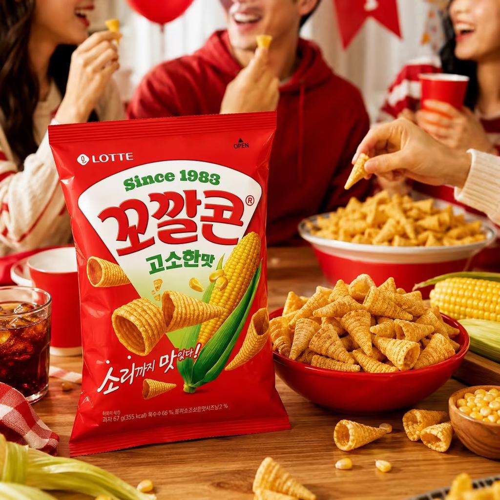 Lotte Kokal Corn Snack (Rich Corn Flavor) 67g
