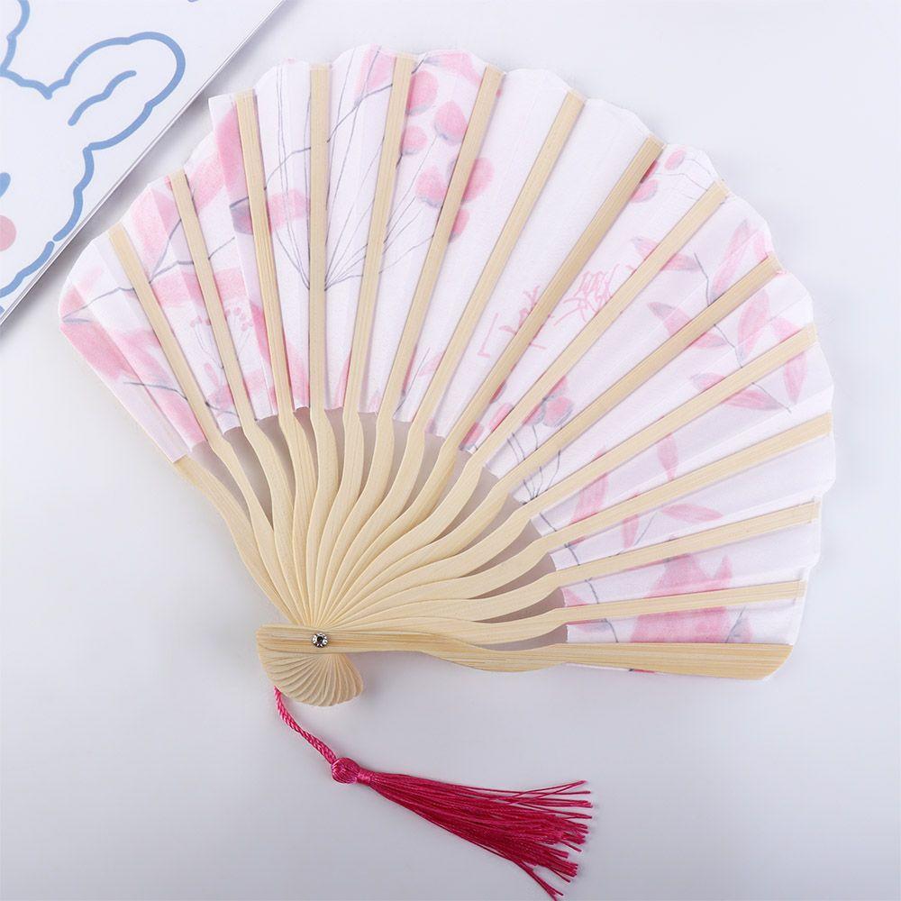 Cooling Japanese Style Sea Shell Shape Handicrafts Bamboo Craft Gift Photography Prop Hand Fan Dance Fan Folding Fan