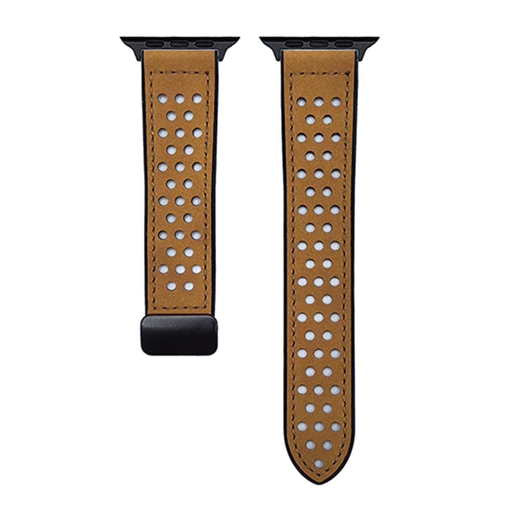 Watch Band For Apple Watch Ultra 3 2 1 49mm/Series 11 10 46mm/9 8 7 45mm/SE3 SE2 SE 6 5 4 44mm/3 2 1 42mm Magnetic Buckle Perforated Silicone Strap