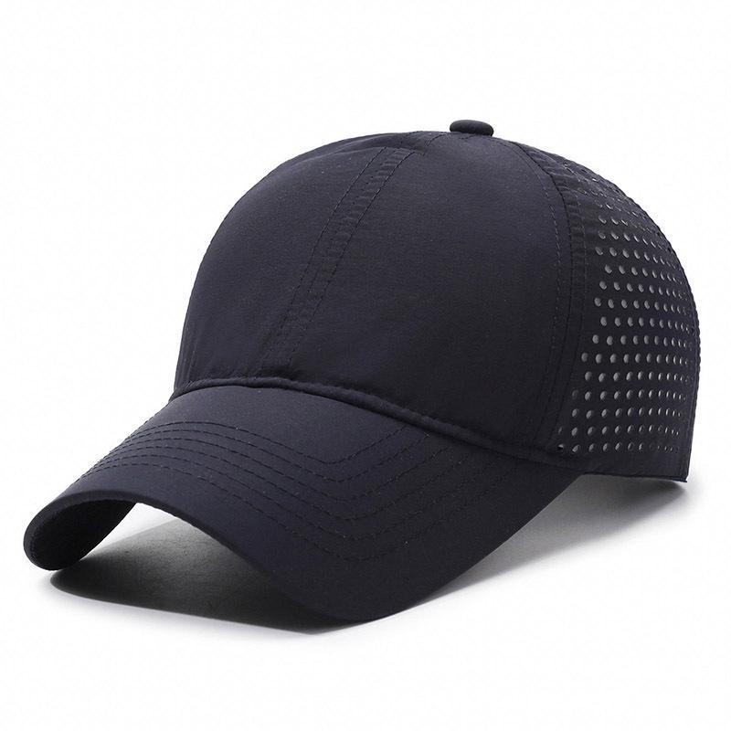 Quick Dry Breathable Baseball Cap With Perforated Mesh Uv Protection Perfect For Running Hiking Outdoor Sports