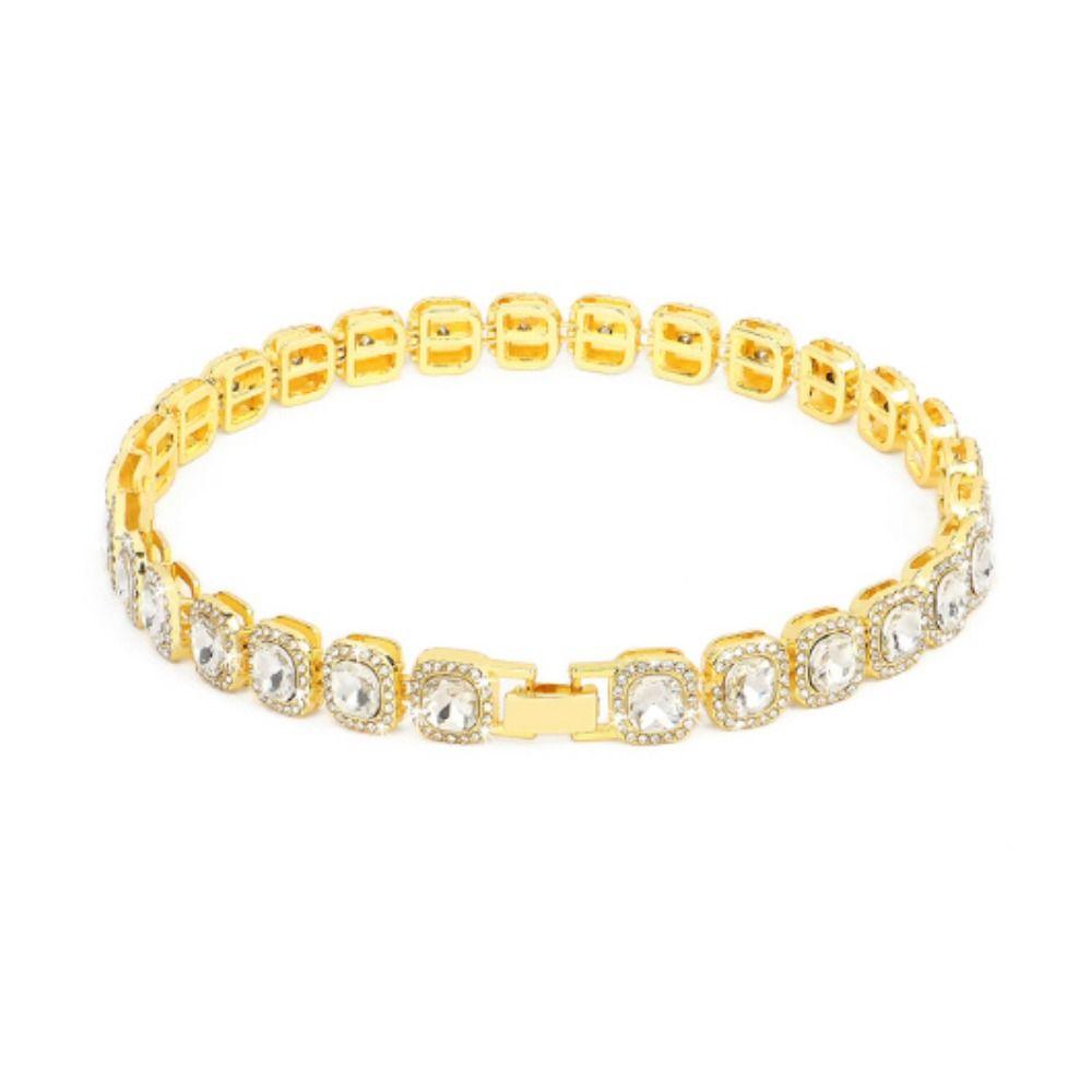 Zinc Zinc Alloy Dog Chain Collar Adjustable Pet Necklace Luxury Shining Pet Collars Puppy