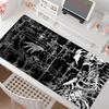 Art Black White Sigilism Mouse Pad Anti Slip Rubber Edge Locked Thickened Laptop Gaming Desk Mat