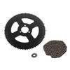 Chain and Sprocket Kit 80T 25H 34mm 3 Holes Sprocket 10T H Hole Chain Sprocket 146 Links Chain