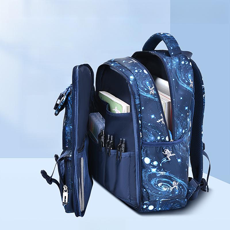 Neuer Sesamstraße Baby Grundschulrucksack für Jungen, Seiten-Kühlschrank-Stil Leichter Kinderrucksack Schultasche