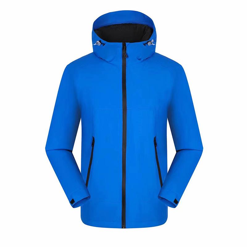 Unisex Waterproof Windbreaker: Breathable, Cotton-Padded, Team Style Workwear for Outdoor Warmth
