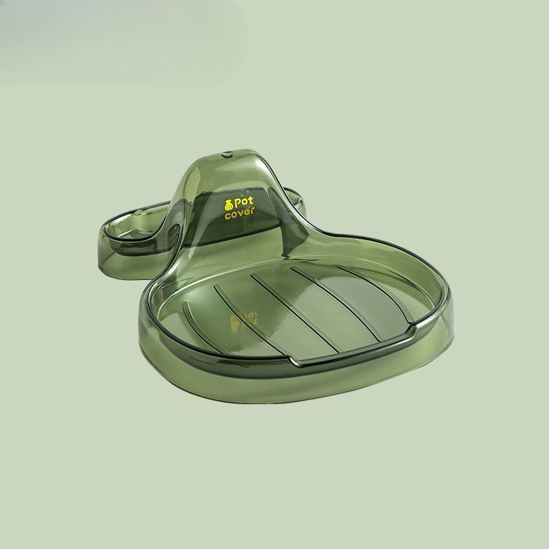 Shell Pot Lid Rack, Household Kitchen Storage Rack, Countertop Transparent Pot Lid Draining Rack, Cutting Board Spoon and Spatula Storage Rack