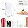 20/50/100PCS Dessert Cups with Spoons - Clear Reusable Small for Cheesecake Shooters, Chocolate Mousse, Parfait - Party & Catering Supplies