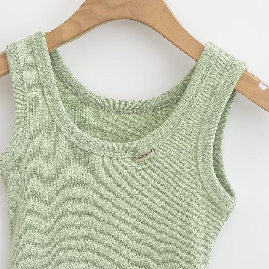 Canottiere Estive da Donna Bianche Slim Corte Senza Maniche Canottiere Abbigliamento Sportivo da Donna