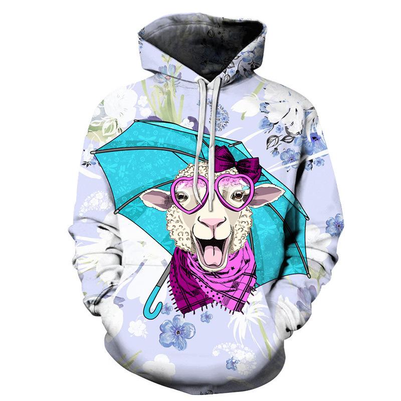 Cartoon 3D Unisex Hoodies Sheep Print Cute Sweatshirts Men 3D Pullover Cartoon 3D Unisex Hoodies Sheep Print Cute Sweatshirts Men 3D Pullover