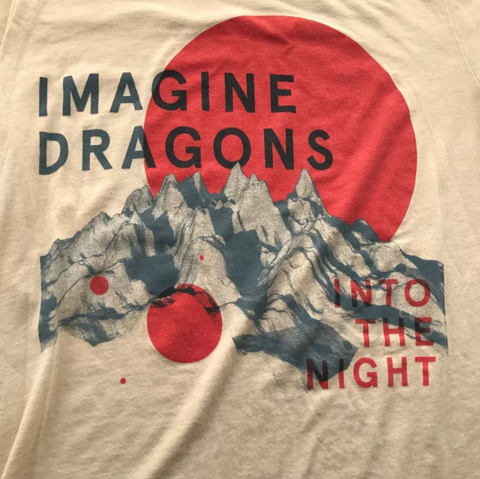 Imagine Dragons Тур Into the Night Унисекс S-5XL Подарок для фаната VN4033 Унисекс Футболка XL