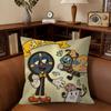 Dont Hug Me Im SScared  Pillow Covers Cartoon Sofa Decorative Home Doublesided Printing Short Plush Cute Cushion Cover