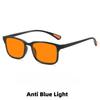 UV400 Orange and Red Lens Blue Light Blocking Night Vision Glasses Men's Night Vision Enhancing Anti-Glare Protective Eyewear