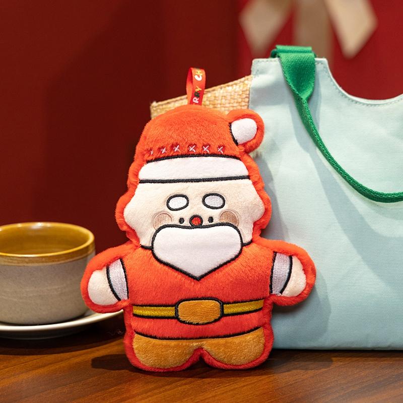 18cm Cute Snowman,Christmas Tree,Santa Claus Plush Toy Stuffed Christmas Series Soft Doll Pendant Christmas Tree Home Decoration