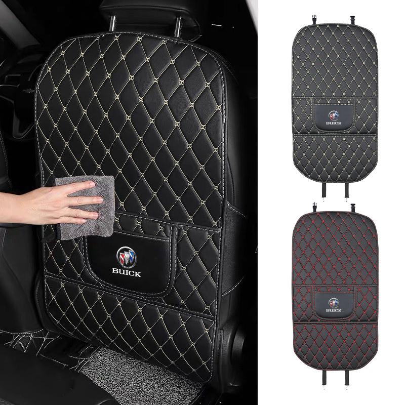PU Leather Car Seat Back Protector Pad For Buick Century Excelle XT Envision Excelle GT Verano Regal Park Avenue Envista GL8 GL6