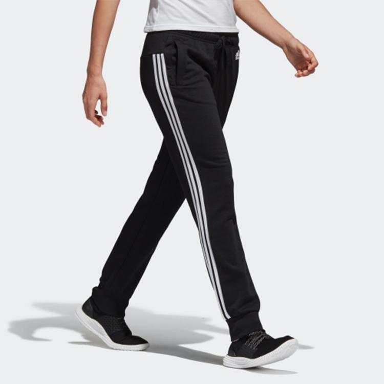 Adidas Striped Knit Joggers Women Bottoms Black S97113