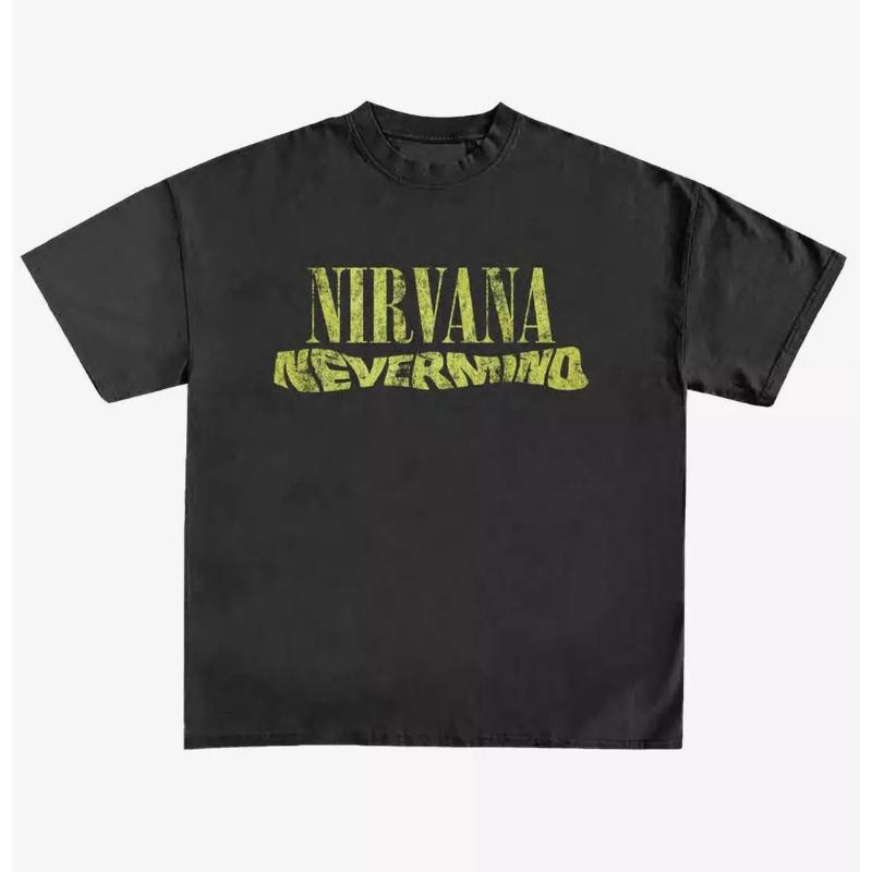 

Nirvana Nevermind Money graphics 100%cotton unisex shirt O-neck Short Sleeve men s Women s fashion hip-hop T-shirt fan gifts ... 5XL різнокольоровий