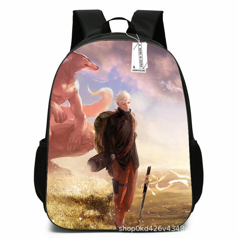 Naruto Peripheral Schoolbag Naruto Sasuke European and American Elementary and Middle School Students Backpack Cartoon Animation Computer Bag