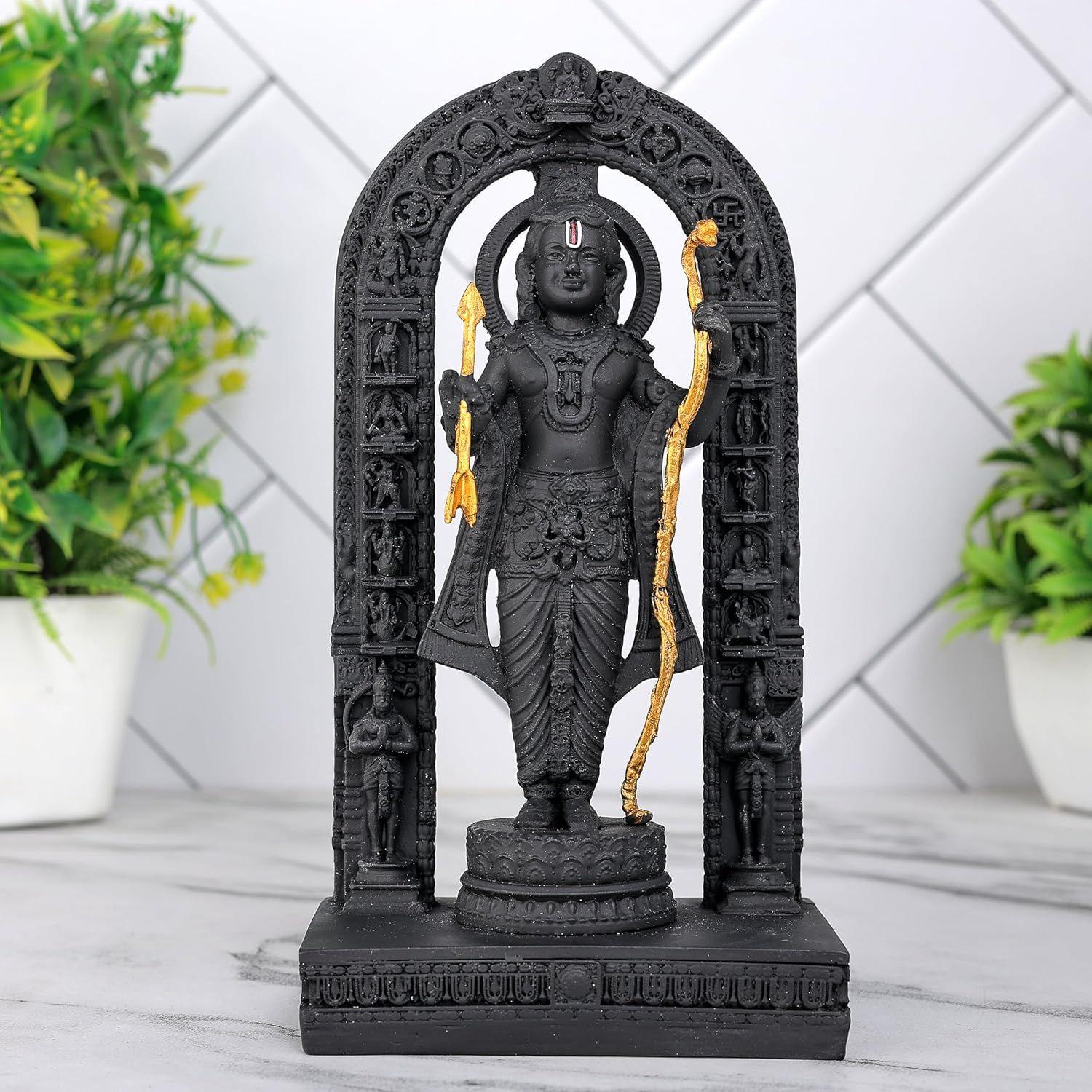 

Ram Lalla Ayodhya Idol Statue Showpiece Murti for Home Decor Decoration Gift Gifting Items car Dashboard Accessories чёрный