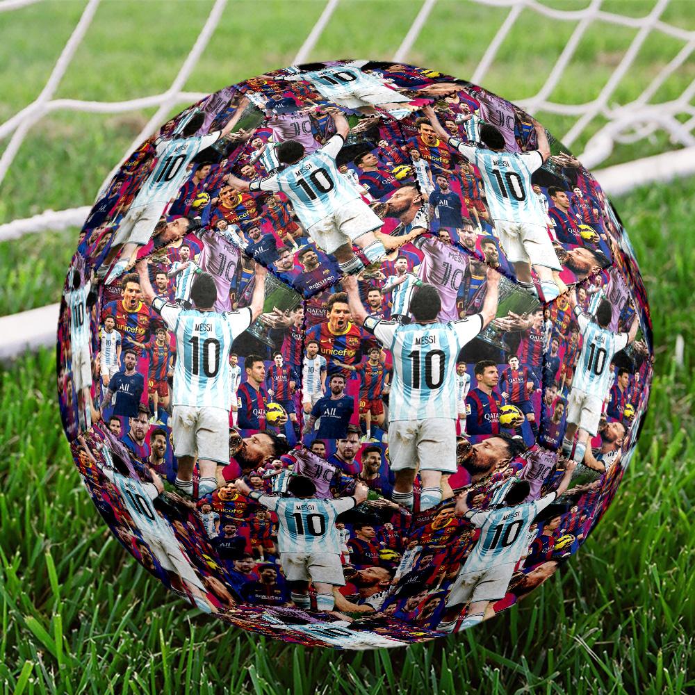Messi 10 Number Soccer Celebration Soccer Ball Size 5 Football Machine Sewn Indooroutdoor Training And Matches Perfect Gift For Sports Enthusiasts