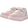 MLB New York Yankees Synthetic Leather Breathable Low top Kids' Skateboarding Shoes Pink White 7ASXJM05N-50PKL