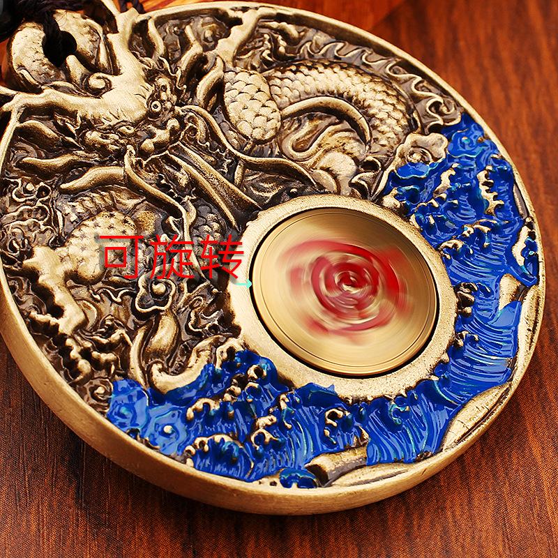 Bafanglai Wealth Hand Pure Brass Ornament Lucky Treasure Zodiac Dragon Brand Gift Small Gift Metal Products