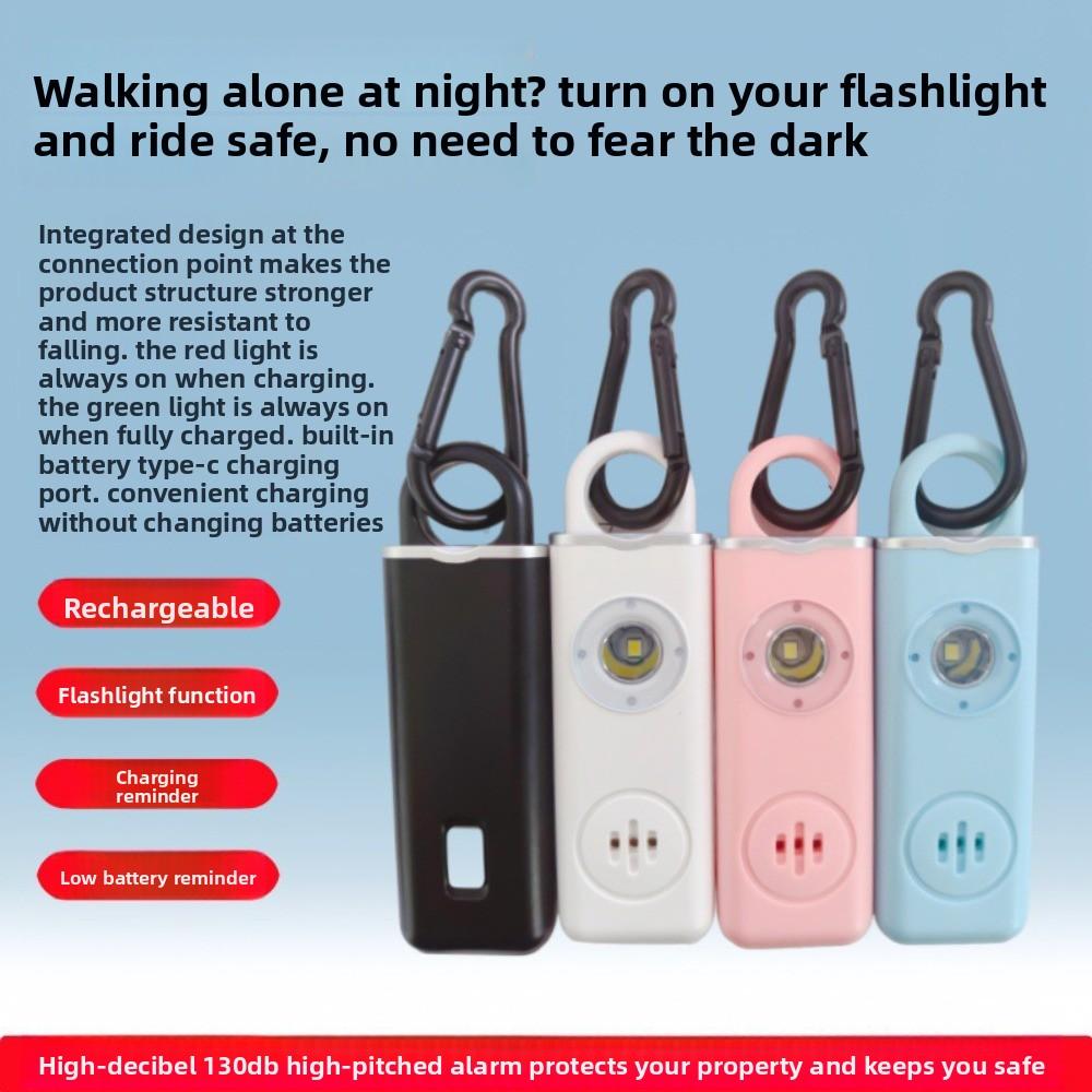 Low Battery Notice Safe Sound Personal Alarm LED Strobe Light Personal Security Alarm  Elderly