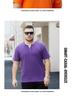 Men's 8XL Trendy V-Neck Short-Sleeve T-Shirt, Korean Style