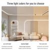 Embedded LED Linear Grille Light: Anti-Glare Rectangular Lamp for Living Room