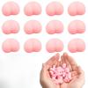10Pcs Fun Noctilucent Butt Mochi Squeeze Stereo Relieve Stress Peach Bum Sticker Mobile Phone Decoration Accessories Toy