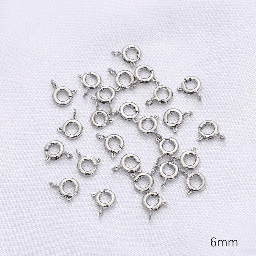 14/18K Gold-Filled Lobster Clasp End Cap, 9-Pin Open Jump Ring, Extension Chain for Handmade Jewelry DIY Accessories