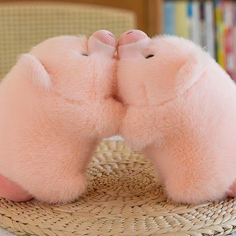The  Able Apple Pig Plush Toy Doll Cute Pig Doll Detachable Throw Pillow Doll Gift Grabber Doll