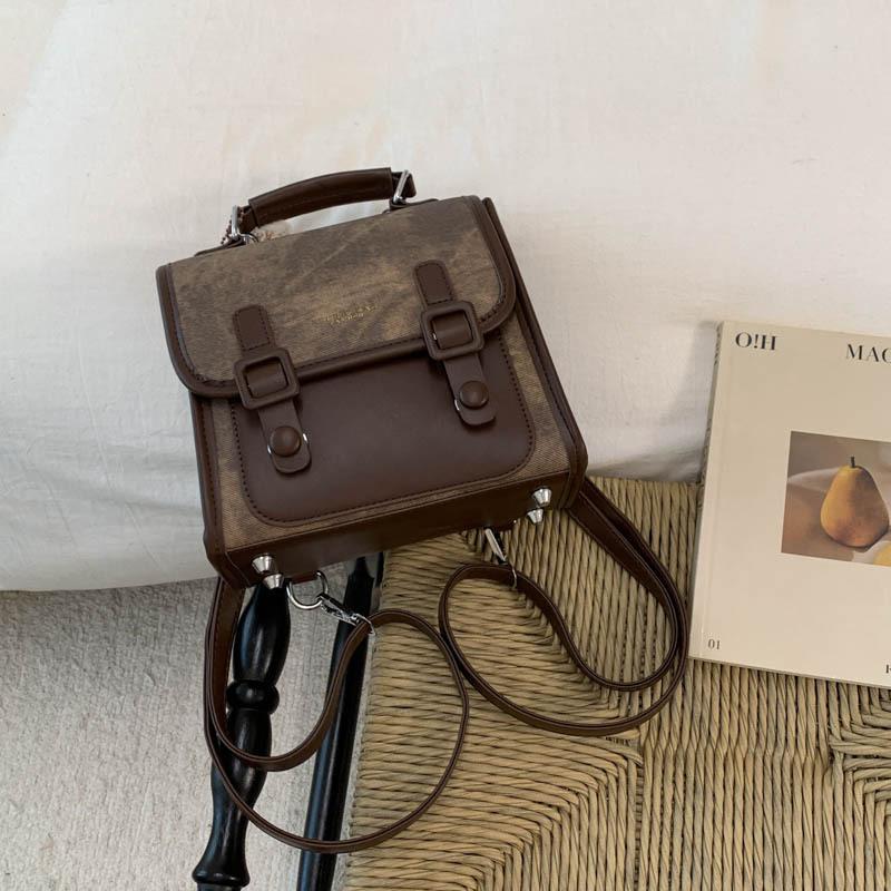 Casual backpack bag women's 2025 new fashion student commuter backpack multi-functional schoolbag portable travel bag