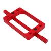 3 1 2in Fixed Size Door Hinge Jig for Door and Jamb Aluminum Alloy Door Hinge Template Kit for Router Mortise Jig Red