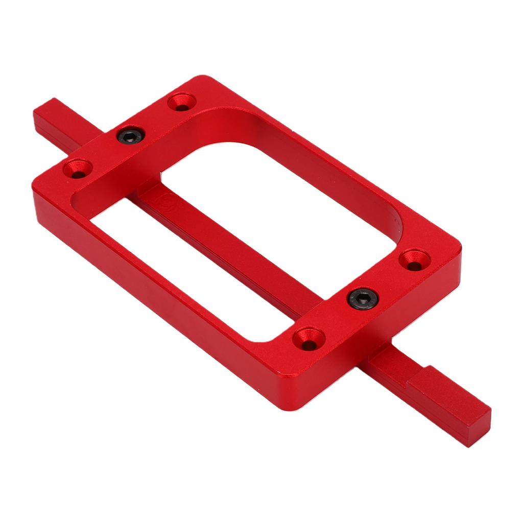3 1 2in Fixed Size Door Hinge Jig for Door and Jamb Aluminum Alloy Door Hinge Template Kit for Router Mortise Jig Red