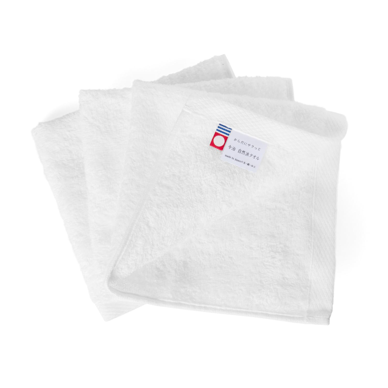 

oruTa Imabari Hand Natural Towels for Wiping and Washing Made in Indoor Cotton Towels, 3-Pack, Face, Japan, Thin, Absorbent, Quick-Drying, Drying, белый