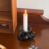 Portable Candle Holder Desktop Candlestick Table Ornament Metal Candlestick Taper Candle Holder With Handle Home Decor