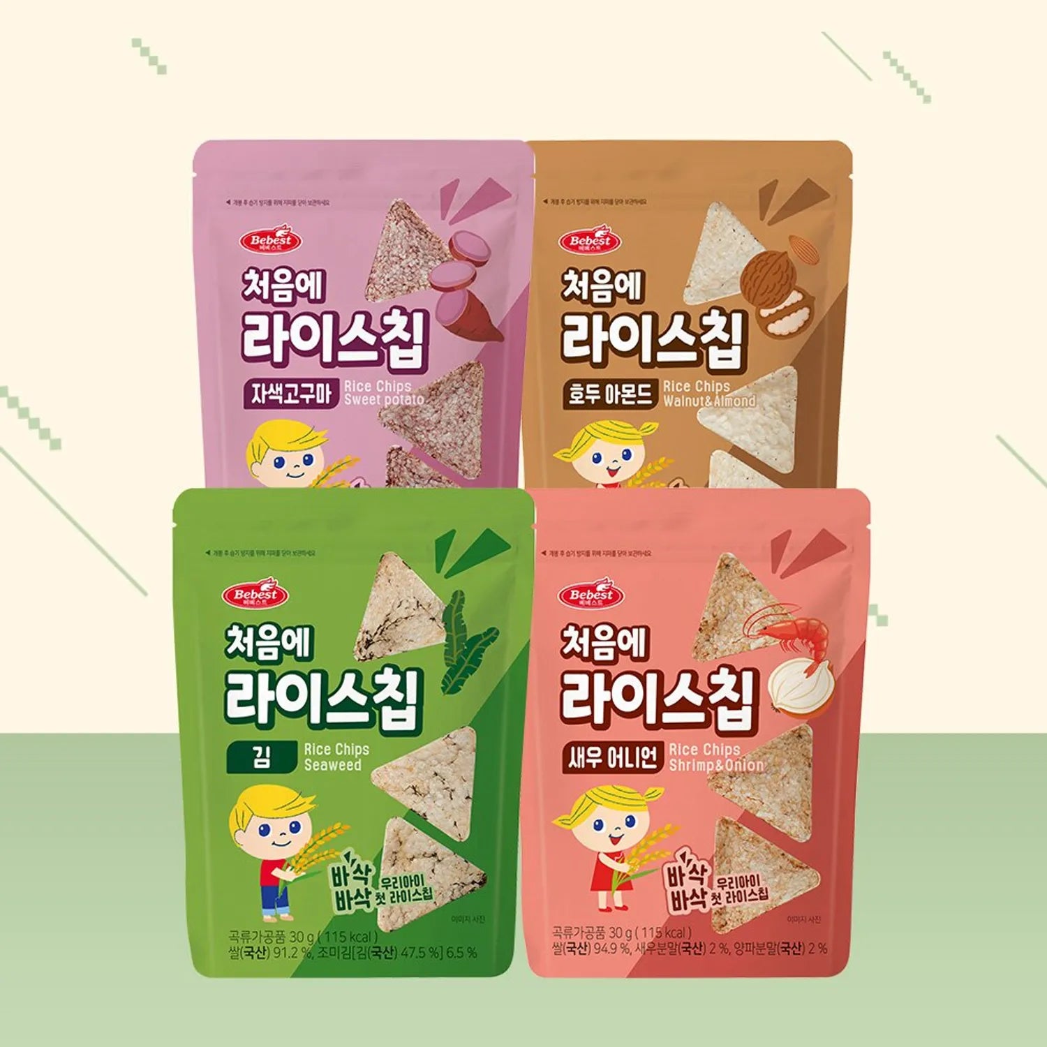 Bebest Rice Chips Choose 1 out of 4 options 1pack