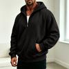 Herren Freizeit Kapuzenpullover mit Vierteltasche für den Alltag