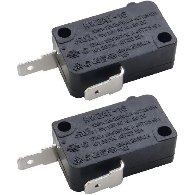 KW3A Microwave Oven Door Switch 16A 125/250V Door Interloc (2 Normally Open and 1 Normally Closes)