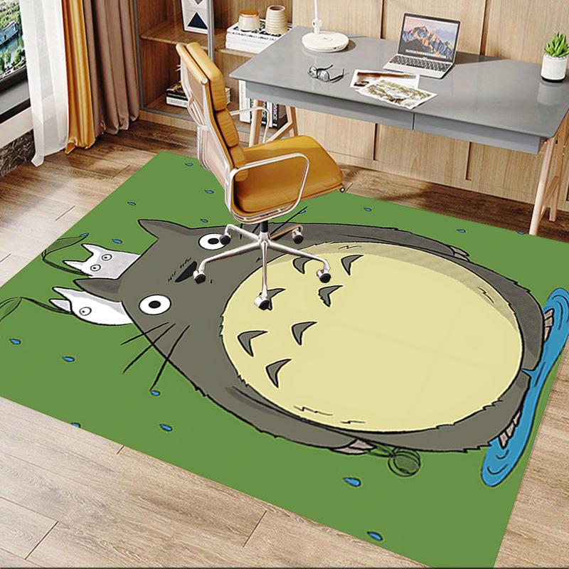 1 Stück Regentag Totoro Teppich für Spielzimmer Schlafzimmer Wohnzimmer Sofa Heimdekoration, Kinder Spielbereich Teppich Rutschfeste Bodenmatte Y72910