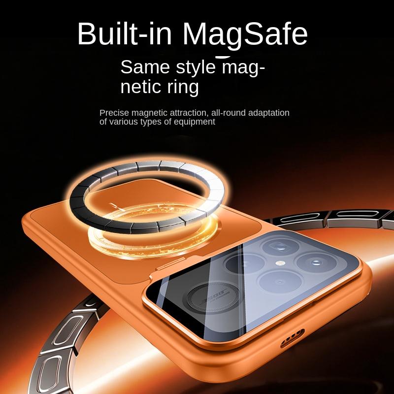 For POCO F8 Pro POCO F8 Ultra phone case, hidden lens stand, magnetic, luxury minimalist design, lens protection