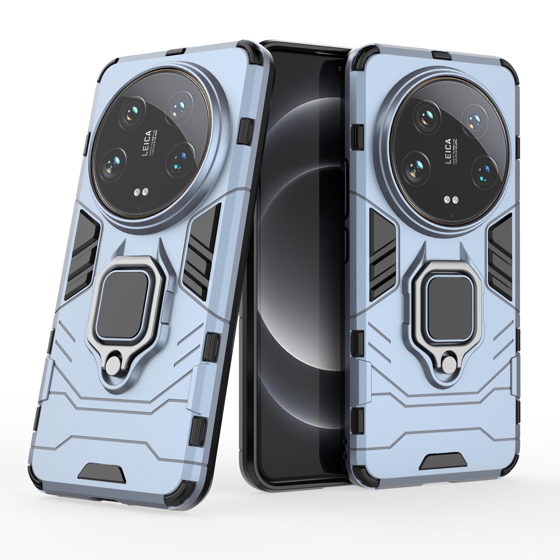 

Бронированный противоударный чехол для Xiaomi 14 13 13T 12 12S 12X Ultra Pro Lite 5G бампер металлическое кольцо подставка задняя крышка Xiaomi 12S синий