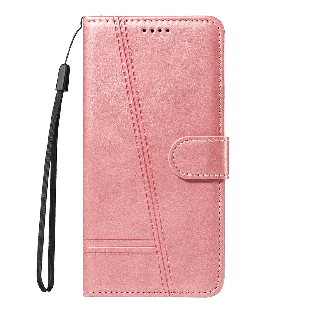 For Nothing Phone (3a) Pro Wallet Case T-Shape Lines Leather Phone Cover Stand