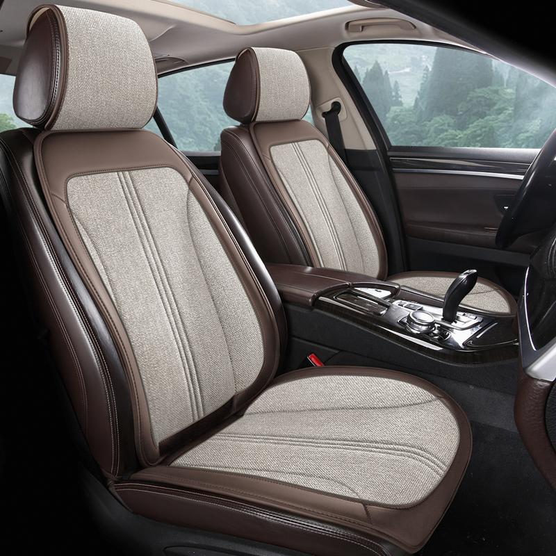 Universal Style Flax Car Seat Cover Cushion for Bmw 2 Series All Car Models F22 F23 F44 F45 F46 G42 Car Accessories