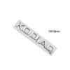 Metal Emblem Chrome Silver Car Sticker Badge Decal Body Trunk Decor for Karoq Kodiaq Rapid Yeti Octavia Superb Fabia Kamiq 4x4